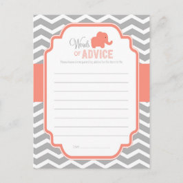 Advies voor Coral Gray Chevron Elephant Baby showe