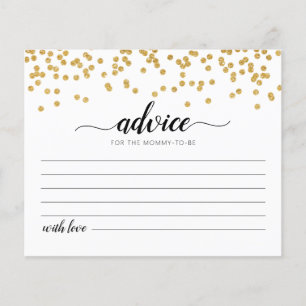 Advies voor de Aankomende Moeder Kaart Baby Shower