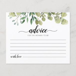 Advies voor de aanstaande moeder Kaart Baby Shower