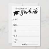 Advies voor de Afstuderen | minimalistisch Kaart (Voorkant)