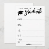 Advies voor de Afstuderen | minimalistisch Kaart (Voorkant / Achterkant)