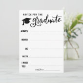 Advies voor de Afstuderen | stoutmoedige typografi Kaart (Staand voorkant)