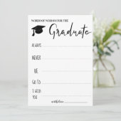 Advies voor de Afstuderen | Woorden van Wisdom Kaart (Staand voorkant)