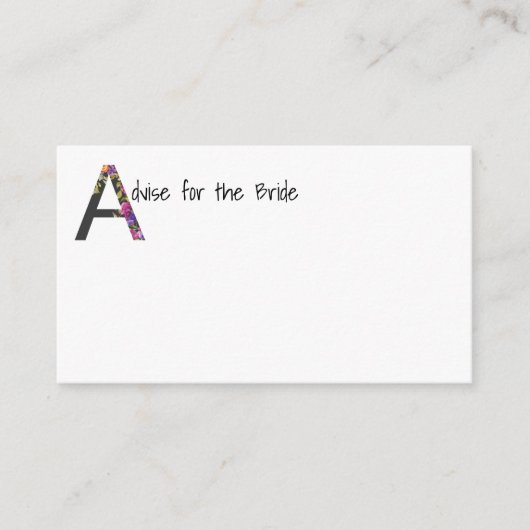 Advies voor de bride (Voorkant)