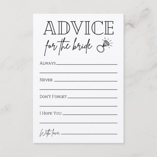 Advies voor de bride (Voorkant)