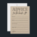 Advies voor de bride<br><div class="desc">Deze advieskaart is een leuke manier om gasten hun advies te laten geven aan de bruid-to-be!</div>