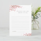 Advies voor de Bride als Cherry Blossom Card Feestdagenkaart (Staand voorkant)
