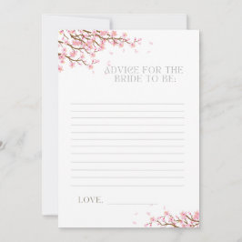 Advies voor de Bride als Cherry Blossom Card Feestdagenkaart