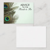 Advies voor de Bride als Kaart van de peacock (Voorkant / Achterkant)