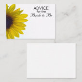 Advies voor de Bride als reuzenzonnebloempitten (Voorkant / Achterkant)