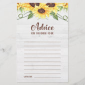 Advies voor de Bride als zonnebloempitaart (Voorkant)