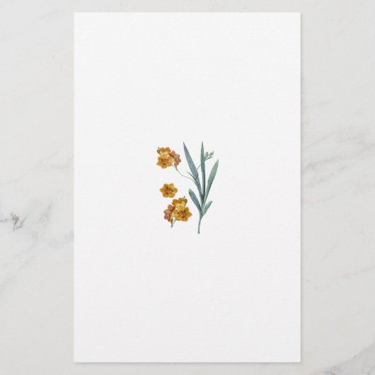 Advies voor de Bride - Flowers Flyer (Achterkant)