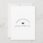 Advies voor de Bride & Groom kaart (Achterkant)