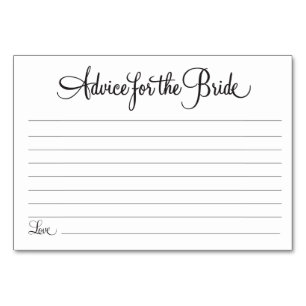 Advies voor de Bride Kaart 2