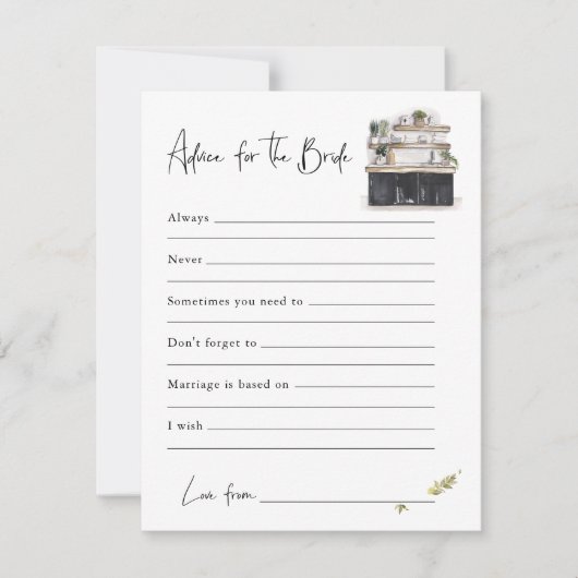 Advies voor de bride | KAART VRIJGEZELLENFEEST (Voorkant)