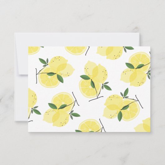 Advies voor de Bride Lemon Main Squeeze Bridal Bedankkaart (Achterkant)