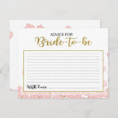 Advies voor de bride | Roze en goudglitter (Voorkant / Achterkant)