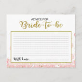 Advies voor de bride | Roze en goudglitter (Voorkant)