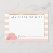 Advies voor de bride | Roze streep en blush Peony (Voorkant)