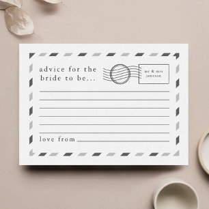 Advies voor de Bride to Be Airmail Briefkaart