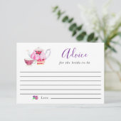 Advies voor de Bride-to-be Paarse Tea Party Bridal (Staand voorkant)