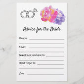 Advies voor de Bride - Violet Flowers Flyer (Voorkant)