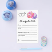 Advies voor de Bride - Violet Flowers Flyer (Enkel)