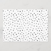 Advies voor de bride | Zwarte Moderne kalligrafie (Achterkant)