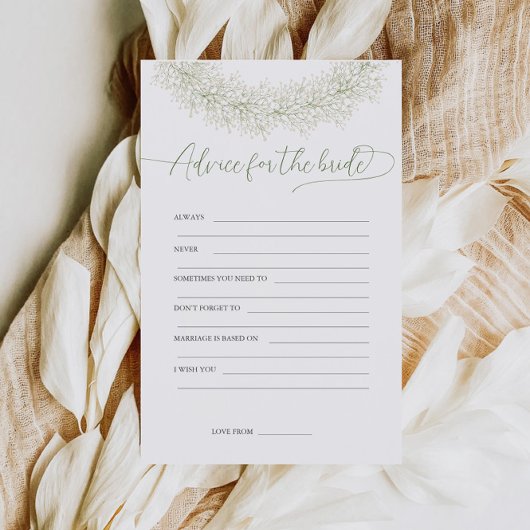 Advies voor de bruid Bruidsfeest spel flyer