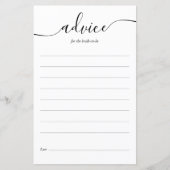 Advies voor de bruid Bruiloft cadeau kaart (Voorkant)