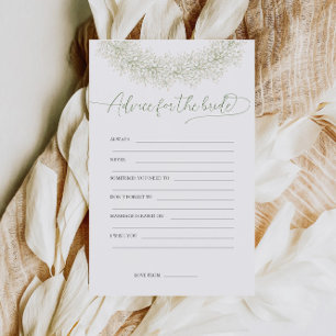 Advies voor de bruid Bruiloft spel Flyer