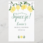 Advies voor de bruid citroenen bruiloft kaart (Achterkant)