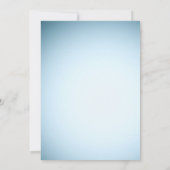 Advies voor de bruid en bruidegom Blauwe Ombre Kaart (Achterkant)