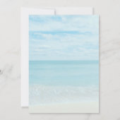 Advies voor de bruid en bruidegom Blue Ocean Beach Kaart (Achterkant)