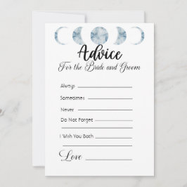 Advies voor de bruid en bruidegom Bord Paarse Kaart