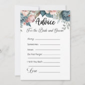 Advies voor de bruid en bruidegom Groene Bloemen Kaart (Voorkant)