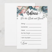 Advies voor de bruid en bruidegom Groene Bloemen Kaart (Voorkant / Achterkant)