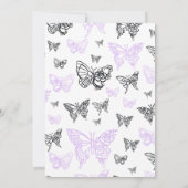 Advies voor de bruid en bruidegom moderne vlinders kaart (Achterkant)