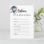 Advies voor de bruid en bruidegom Rainbow Owl Whit Kaart (Staand voorkant)