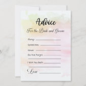 Advies voor de bruid en bruidegom Sinaasappel roze Kaart (Voorkant)