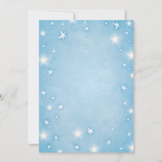 Advies voor de bruid en bruidegom Sky Blue Celesti Kaart (Achterkant)