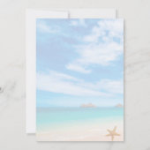 Advies voor de bruid en bruidegom Starfish Beach Kaart (Achterkant)