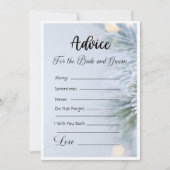 Advies voor de bruid en bruidegom Winter Kerstmis Kaart (Voorkant)