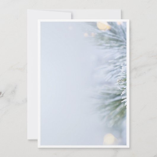 Advies voor de bruid en bruidegom Winter Kerstmis Kaart (Achterkant)