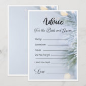 Advies voor de bruid en bruidegom Winter Kerstmis Kaart (Voorkant / Achterkant)