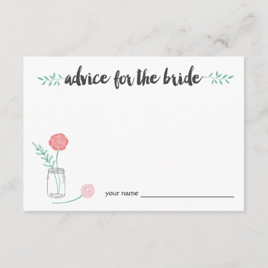 Advies voor de Bruid Kaarten | Botanische Metselpo (Voorkant)