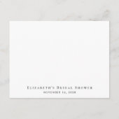 Advies voor de bruid zonnebloem Vrijgezellenfeest Informatiekaartje (Achterkant)