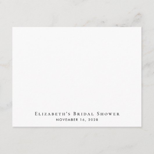 Advies voor de bruid zonnebloem Vrijgezellenfeest Informatiekaartje (Achterkant)