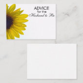 Advies voor de echtgenoot om reuzenzonnebloemen te (Voorkant / Achterkant)