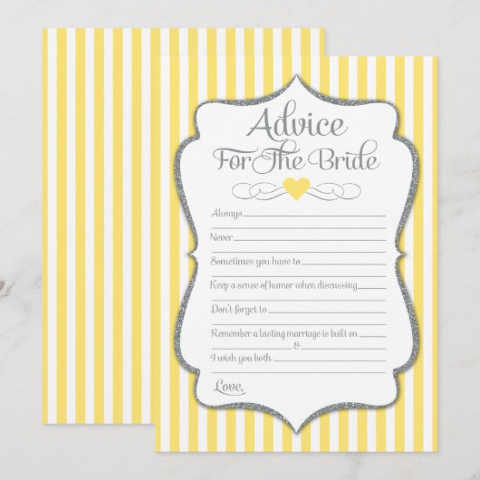 Advies voor de Gele Grijze Vrijgezellenfeest (Voorkant / Achterkant)